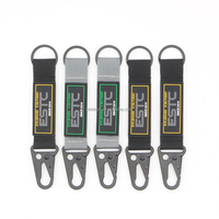 Porte-clés robuste en PVC 2D personnalisé avec logo HK Clips pour vélo, voiture, moto