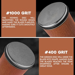 Affilacoltello per arrotolare da cucina ad angolo regolabile con cilindro in acciaio al tungsteno - Product Image 6