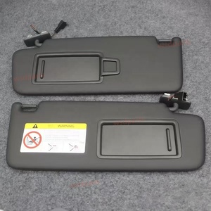 Parasol con Espejo de Maquillaje e Iluminación para VW Golf 7, Lamando, <span class=keywords><strong>Arteon</strong></span>, Passat B8, T-Roc, Tharu, Disponible en <span class=keywords><strong>Gris</strong></span>/Negro - Product Image 3