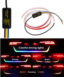 120cm/150cm Streamer dinamico galleggiante luce di Stop aggiuntiva LED Car Tail Trunk portellone striscia Dynamic Streamer indicatore di direzione - Product Image 5