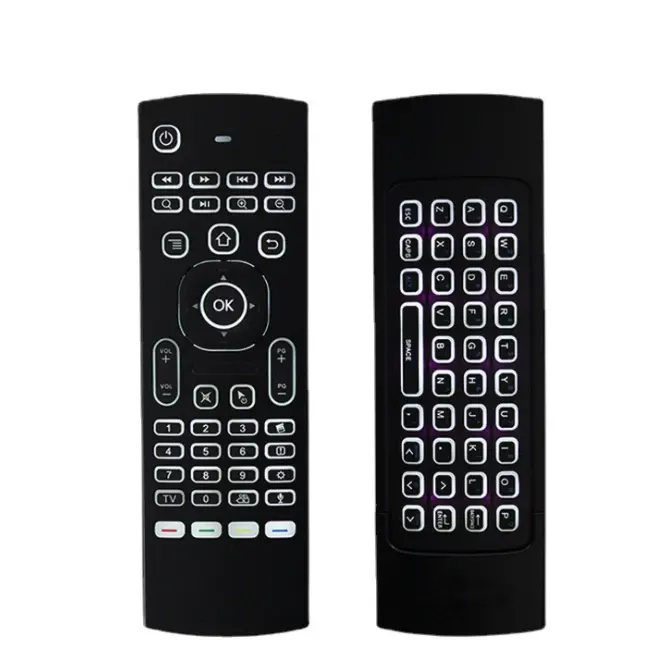 I8 MX3 Keyboard Lampu Latar Nirkabel 2.4G, Remote Keyboard Terbang Mouse dengan Touchpad Genggam untuk Kotak TV Pintar