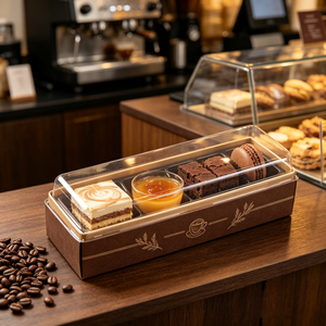 Échantillon Gratuit : Boîte d'Emballage en Papier pour Pâtisserie avec Fenêtre Transparente pour Desserts, Biscuits et Cupcakes – Vente en Gros - Product Image 6