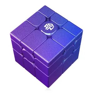GAN镜M 3x3磁性魔方紫色3x3x3专业速度拼图紫外线粘贴坐立不安儿童玩具专用Cubo