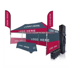 Tenda Pop-up 10x20ft con Telaio in Lega di Alluminio per Fiere, Eventi Commerciali, Gazebo da Esterno, Tenda Personalizzabile per Feste - Product Image 1