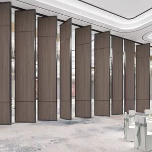 Finitions personnalisables pour hôtels Diviseur mobile temporaire Cadre en aluminium Coulissant Pliant Acoustique Cloisonnement mural mobile - Product Image 3