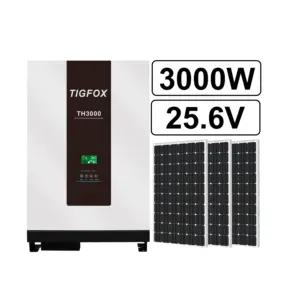 TIGFOX ZA EU Stock 3.5KW 3KW 25.6V 51.2V hybrid inverter solar inverter energy storage system all in one with smart bms