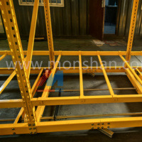 4*36 ft Mobile Grow Table Jaune Vertical Grow Racks Pour Clone Room