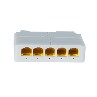 Extenseur PoE sur rail 5 ports 1000 Mbps IEEE 802.3AF/AT/BT 1 entrée 4 sorties 0~250 m pour commutateur PoE NVR caméra IP