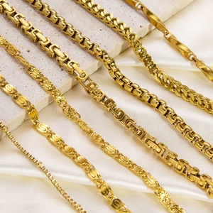 Women's Waterproof Stainless Steel 18K Gold Plated <b>Charm</b> Bracelet High-End Trendy Ins Style Jewelry for Summer Anniversary - Product Image 3