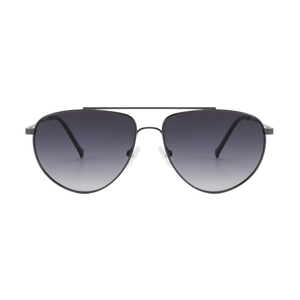 Lunettes de soleil aviateur monture dorée verres dégradés marron unisexe monture intégrale protection UV 100% protection solaire adulte - Product Image 6