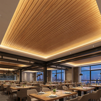 Panel de Techo de PVC Impermeable para Decoración de Restaurantes, Tamaño Personalizado de 30 cm, Panel de Techo de PVC Plástico Ignífugo con Precios Económicos