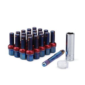 น็อตล้อเก็ตอิทอล สตีล 120 มม. สีแดงอะโนไดซ์ สำหรับอัพเกรดล้อ - Product Image 5