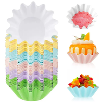 Porte-muffins en papier sulfurisé 210g enduit de PE pour fête, mariage et anniversaire, 1carton ondulé