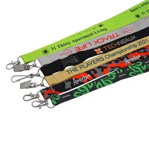 Silky Plain Fashion Personalised Supplier Dye-sublimation Lanyards for Promo Sell Event