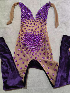 Combinaison en Spandex pour femmes, luxueuse <span class=keywords><strong>tenue</strong></span> <span class=keywords><strong>de</strong></span> fête d'anniversaire, vêtement <span class=keywords><strong>de</strong></span> danse, <span class=keywords><strong>de</strong></span> bal <span class=keywords><strong>de</strong></span> promo pour Bar, longue robe, <span class=keywords><strong>2022</strong></span> - Product Image 5