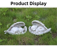 Productos Conmemorativos para Mascotas de Alta Calidad, Ángel de Resina para Perros y Gatos, Decoración de Jardín, Lápidas Conmemorativas de Piedra para Perros y Gatos