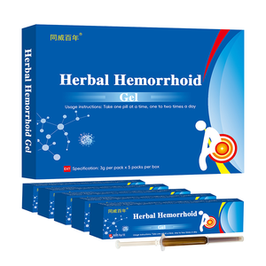 Crema de Hierbas en Gel para el Cuidado de las Hemorroides, 3g*5pcs, Uso en el Cuerpo; <span class=keywords><strong>Tratamiento</strong></span> Interno para Hemorroides Anales con Ingredientes Herbales, ODM OEM - Product Image 1