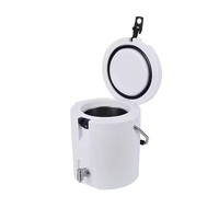 Glacière portable isotherme 8L en acier inoxydable rotomoulé, double compartiment, écologique, avec option de logo personnalisé, étanche et anti-fuite