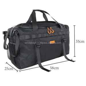 Sac à dos de <span class=keywords><strong>voyage</strong></span> de style polochon en polyester moderne de qualité supérieure avec logo de grande salle de sport en plein air, fermeture à glissière d'affaires décontractée pour hommes - Product Image 6