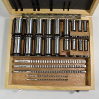Lot de 30 broches à cannelures HSS industrielles – Couvre les tailles métriques et impériales, avec douilles de calage et outils de brochage essentiels