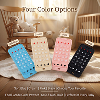 Jouets de dentition pour bébés en silicone souple sans BPA, réutilisables, en forme de smartphone, pour nouveau-nés