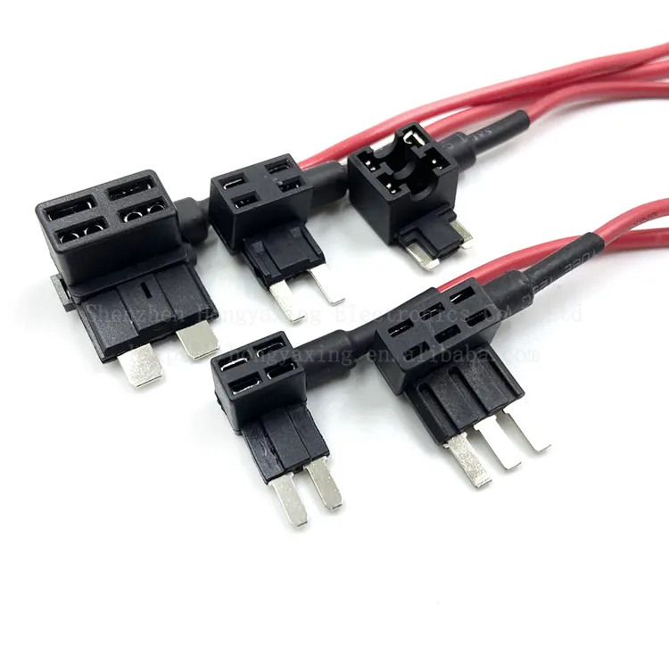 12V รถเพิ่ม-วงจรฟิวส์แตะมาตรฐาน Mini Micro2 และต่ําโปรไฟล์ฟิวส์แตะ 4 ประเภท ATO ATC ATM APM ฟิวส์อินไลน์ยานยนต์