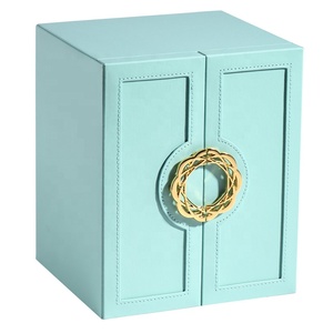 Factory In Stock High-end Leather Jewelry Storage Box Large Pendant Ring Jewelry Box