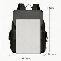 Sac à dos pour ordinateur portable imperméable avec logo personnalisé, grande capacité, sac d'école et de voyage, sac à dos sport décontracté pour hommes et femmes