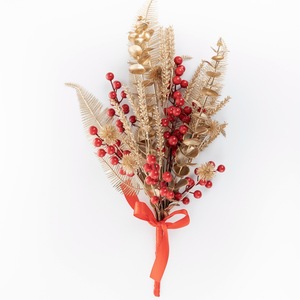 Bouquet de fleurs artificielles Ins, baies rouges, fruits de la fortune en plastique, décoration d'intérieur CF01084 - Product Image 3