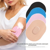 Patch adhésif en coton pour capteur de surveillance de la glycémie, étanche, résistant à la transpiration, invisible, sans couture, taille unique pour le sport