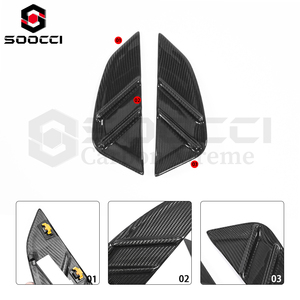 Droge Koolstofvezel Mp Stijl Zijmarker Kit Voor Bmw G80 G81 M3 G82 G83 M4 Spatbord Ventilatie Set Zijde Ventilatieopeningen Badge <span class=keywords><strong>M</strong></span> Prestaties - Product Image 2