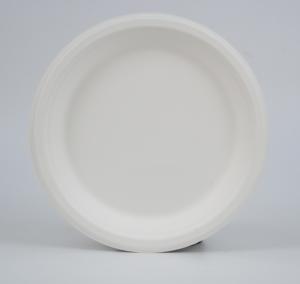 Plato Redondo de Bagazo Resistente al Calor, Apto para Microondas, Desechable y Biodegradable, de 9 Pulgadas, para Campamento y Picnic - Product Image 3