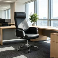 Chaises de bureau en cuir modernes et abordables pour les gestionnaires, chaises de bureau en cuir confortables et ergonomiques pour les patrons et les PDG