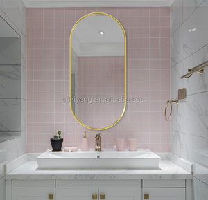 Elegant <strong>Vintage</strong> 50*70cm Decorative <strong>Mirror</strong> Glass Aluminum Alloy Frame Wholesale Classic Runway Explosion-proof <strong>for</strong> Wall - Product Image 2