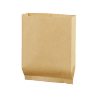 Sac de nourriture à emporter en papier kraft biodégradable, sac de nourriture à déjeuner et sac à emporter de salade en papier bon marché