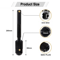 Adaptateur de mandrin SDS MAX à SDS PLUS convertisseur de forets outil de perceuse à marteau connexion accessoires d'outils électriques adaptateur de meuleuse d'angle