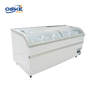 Thương mại công suất lớn Tủ đông siêu thị đảo tủ trưng bày tủ lạnh tủ lạnh đông lạnh kem đông lạnh - Product Image 2