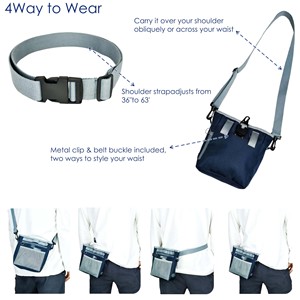 Free Sample Hands-Free Wool Rabbit <b>Training</b> <b>Treat</b> Bag Waterproof IP67 Automatic Close Feeding Walking Pouch Pet Accessories - Product Image 3