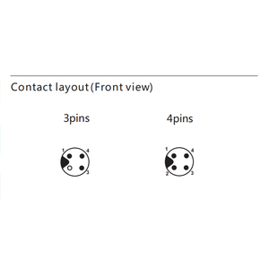 En promotion : Connecteur circulaire USB Type M5 femelle à 4 broches à souder pour applications de surmoulage - Product Image 5