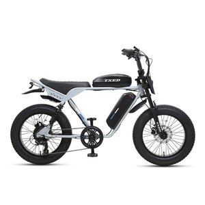 TXED motocicleta estilo Fat Bike 48V 750W 7 velocidades suspensión trasera Ebike Motor trasero Cool motocicleta eléctrica Fat Bike para adultos - Product Image 2