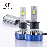 Ampoules de phare LED mini haute puissance Y1-H3, faisceau haut et bas, 8000LM, 75W, Plug & Play, H3 HB3, 6500K, aluminium, ajustement universel