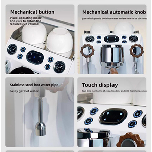 High Capacity Semi-<b>automatic</b> Espresso <b>Coffee</b> <b>Machines</b> Dual Heating System <b>Machine</b> for Homemade Household Professional Semi-autom - Product Image 5