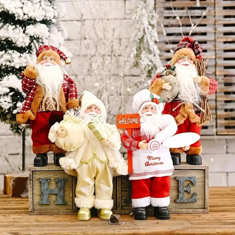 Boneka natal hiasan postur berdiri ayah, boneka Natal kreatif baru, ornamen boneka Natal, dekorasi rumah