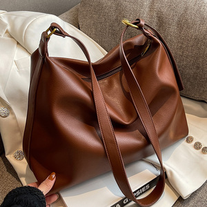 Bolso de Gran Capacidad para Mujer, Estilo 2025, para Oficina y Viajes, Bandolera Retro de Moda con Dos Correas y Cierre de Cremallera - Product Image 2