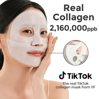 Masque en tissu hydratant anti-âge au bio-collagène coréen en stock – Améliore l'élasticité – Masque facial de nuit