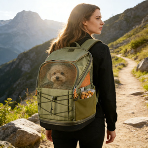 2026 Yeni Gelenler Büyük Kapasiteli Seyahat Dağcılık Yürüyüş Evcil Hayvan Taktik Sırt Çantası Köpek Kedi Taşıyıcısı - Product Image 1