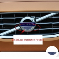 Geniş açı araba ön kamera Logo için gömülü Volvo S60 V60 V40 C30 V50 S90 V90 S80 V70 XC70 XC60 XC40