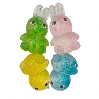 Jouet de décompression en silicone souple et brillant en forme de lapin et d'ours pour enfants et adolescents, unisexe, coffret cadeau promotionnel