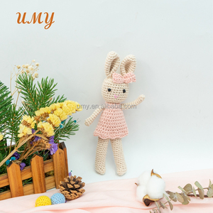 Conejito de Peluche Hecho a Mano Umy, Súper Suave, de Ganchillo, Juguete para Bebé, Relleno de Algodón PP, para Bodas, Alivio del Estrés, Técnica de Lavado UV - Product Image 4