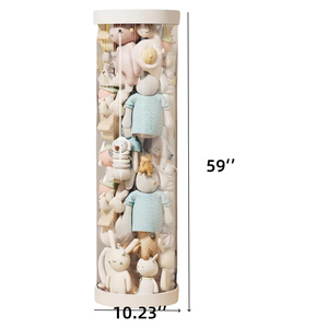 Wholesale <b>Large</b> Eco-Friendly Plastic Bins Child Baby Stuffed Toys Container Kids Storage Box Organizer Space-Saving Living Room - Product Image 2